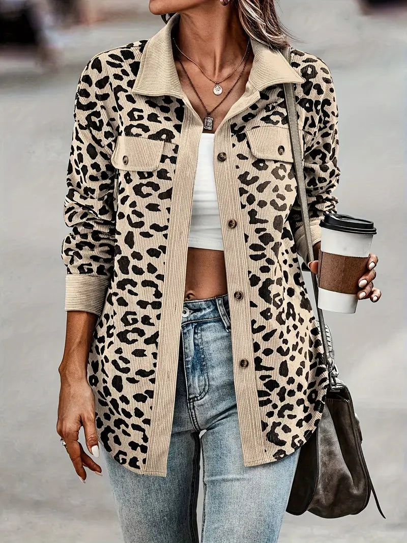 MW | Gewagte und stilvolle Jacke mit Leopardenmuster