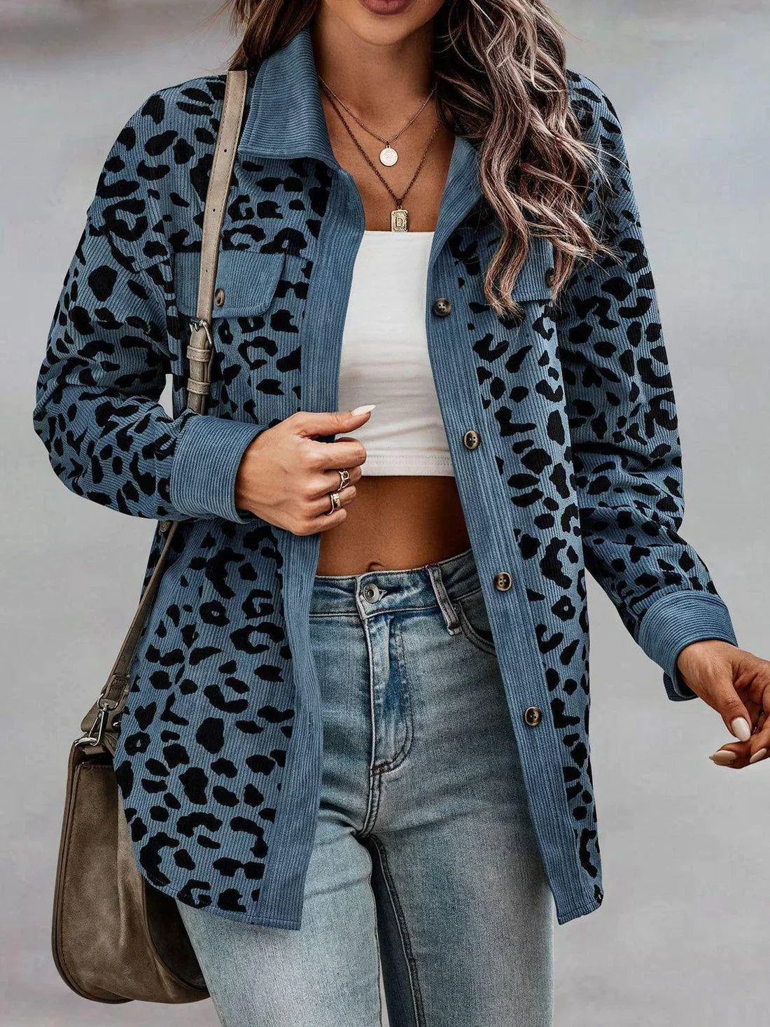 MW | Gewagte und stilvolle Jacke mit Leopardenmuster