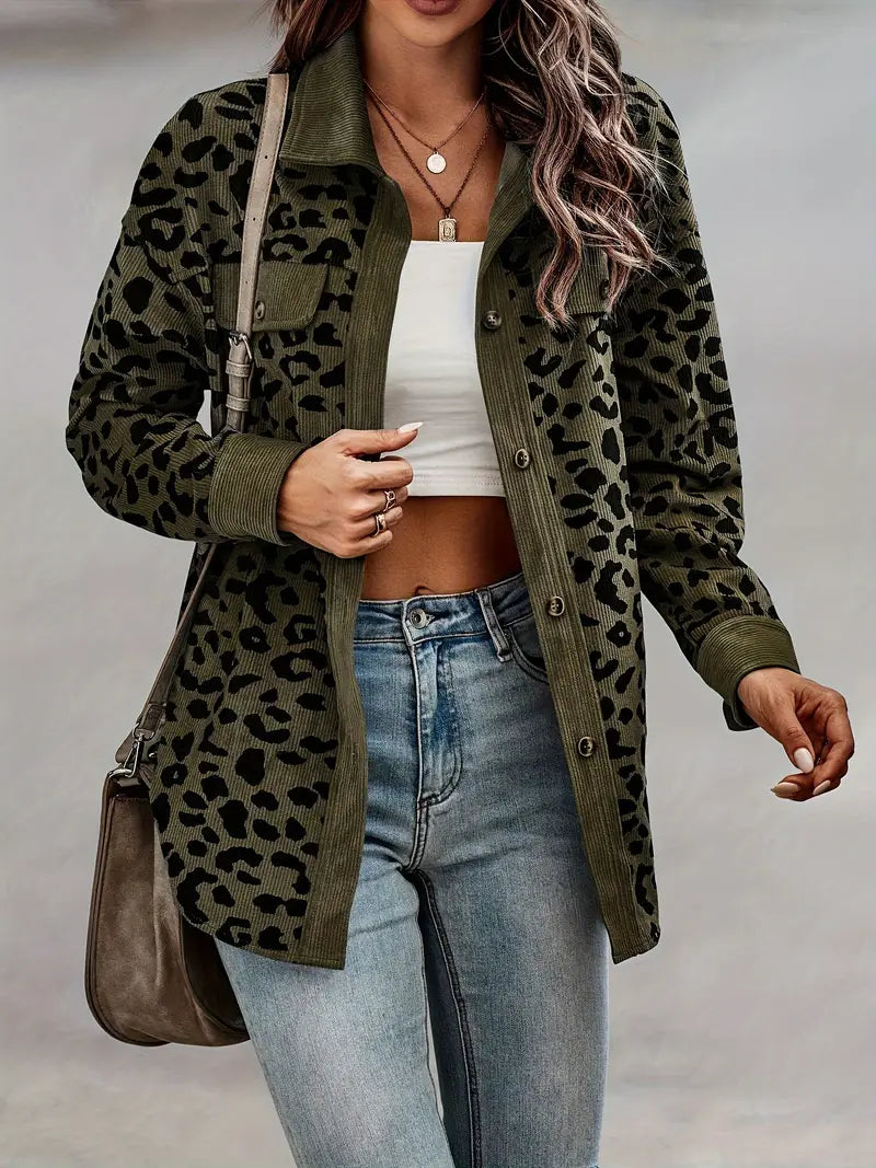 MW | Gewagte und stilvolle Jacke mit Leopardenmuster
