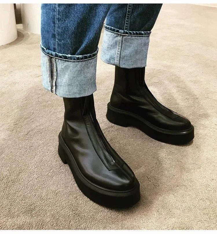 MW | Leder-Stiefeletten