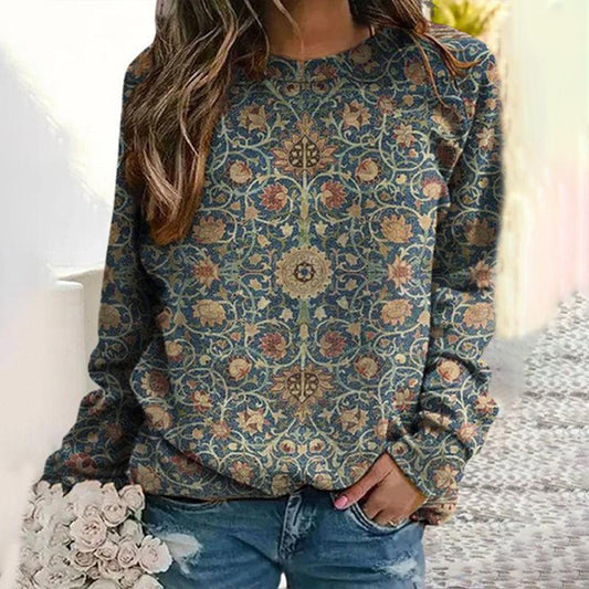 MW | Eleganter Pullover mit Blumenmuster