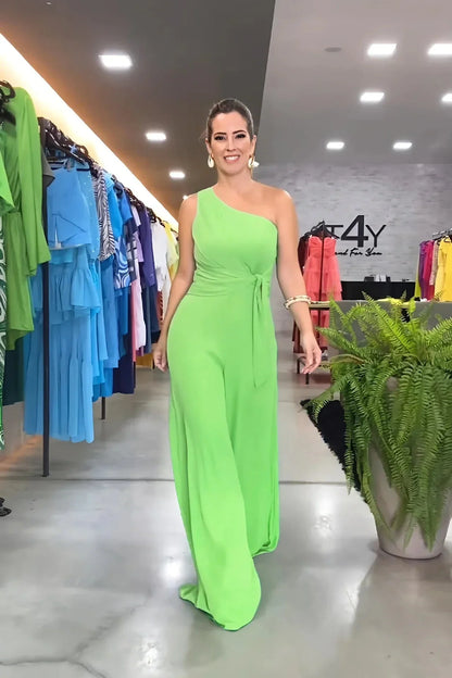 MW | Modischer Ein-Schulter-Jumpsuit