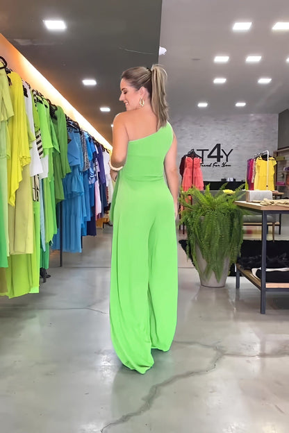 MW | Modischer Ein-Schulter-Jumpsuit