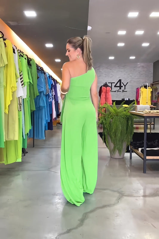 MW | Modischer Ein-Schulter-Jumpsuit