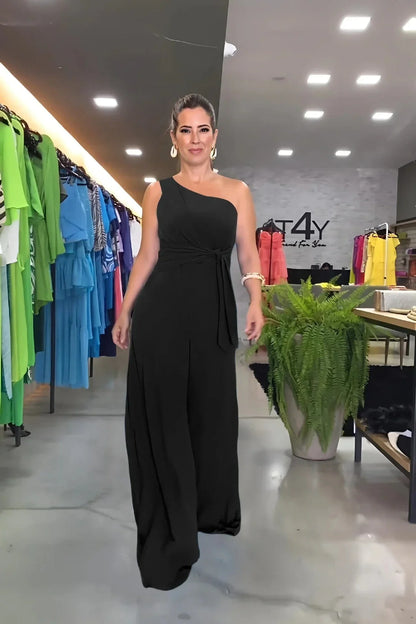 MW | Modischer Ein-Schulter-Jumpsuit
