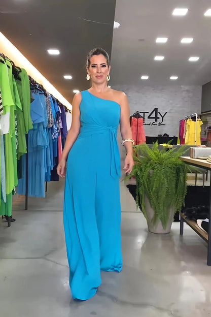 MW | Modischer Ein-Schulter-Jumpsuit